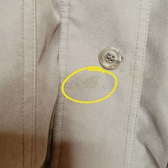 Gallery Velvet Hood Coat Gray Black Size XL - Picture 12 of 16